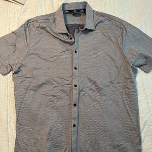 Men's Blue Patterned Shirt